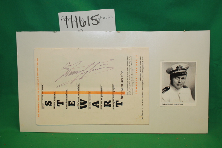 Stewart Program Service: Tosca Play Program *Signed*
