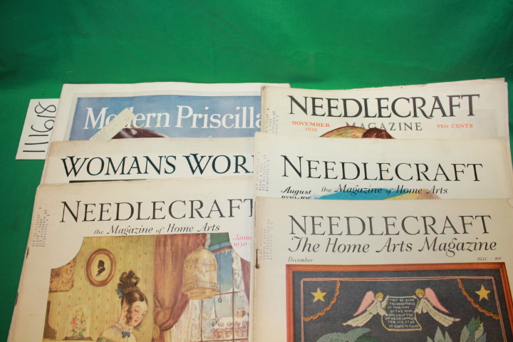 Needlecraft: 5 Needlecraft Home Arts Magazines April 1930, August 1931, May 1...