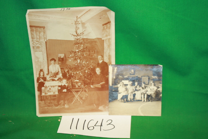 Christmas 1920 photograph: Photograph of a family Christmas 1920 and photogra...