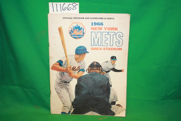 New York Mets: New York Mets Shea Stadium 1966 Offical Program and Scorecard