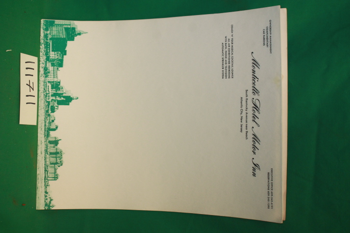 Monticello Hotel Motor Inn: Monticello Hotel Motor Inn Letterhead Papers