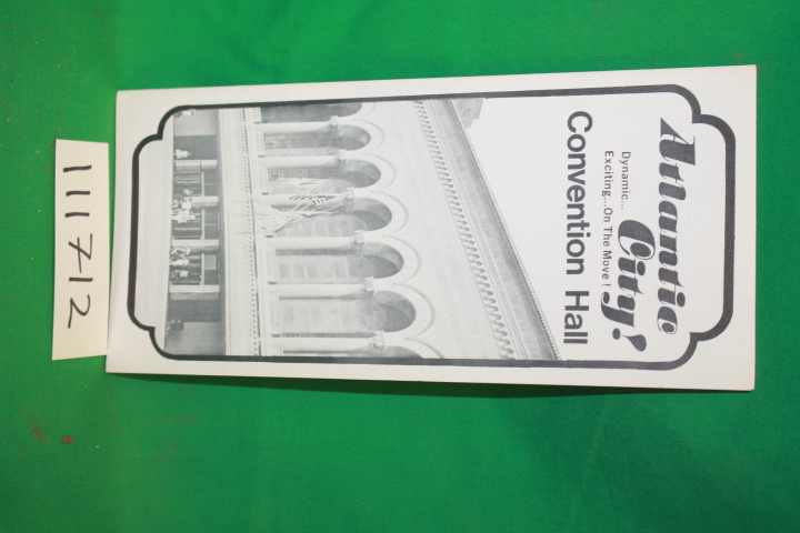 Convention Hall: Atlantic City Convention Hall Brochure