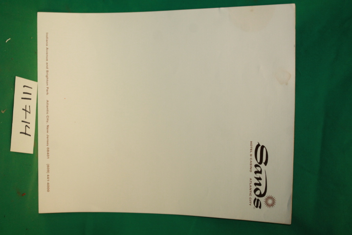 Sands Hotel & Casino: Sands Hotel & Casino Letterhead Papers