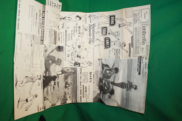Monticello Hotel: Folded Brochure of Monticello Hotel and of Atlantic City