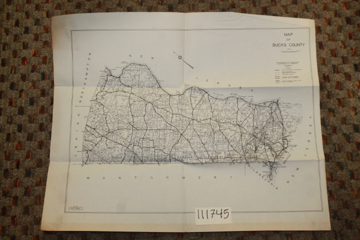 Commonwealth of Pennsylvania: Map of Bucks County, Pennsylvania