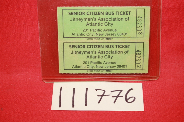 Jitneymen's Association of Atlantic City: Senior Citizen Jitney Tickets