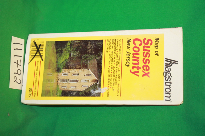 Hagstrom Company: Hagstrom Map of Sussex County New Jersey