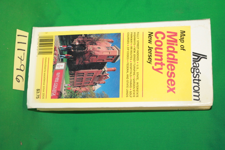 Hagstrom Company: Hagstrom Map of Middlesex County New Jersey