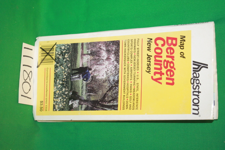Hagstrom Company: Hagstrom Map of Bergen County New Jersey