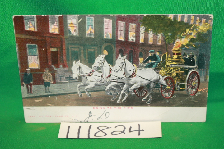 Ill Post Card Co: Going To The Fire Post Card