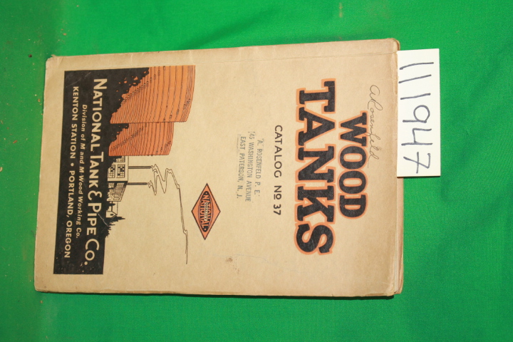 National  Tank & Pipe Company: Wood Tanks Catalog No 36