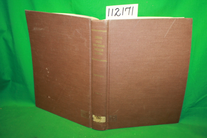 Catterall, Tunnucliff Helen (editor): Judicial Cases Concerning American Slav...