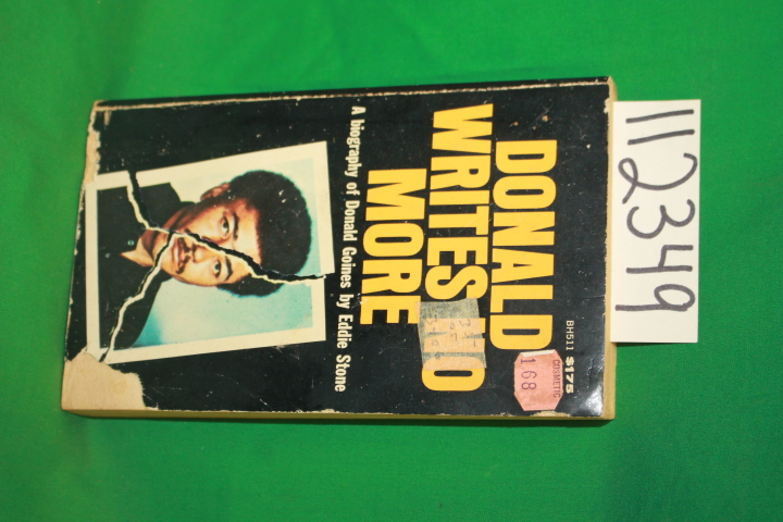 Stone, Eddie: Donald Writes no More a Biography
