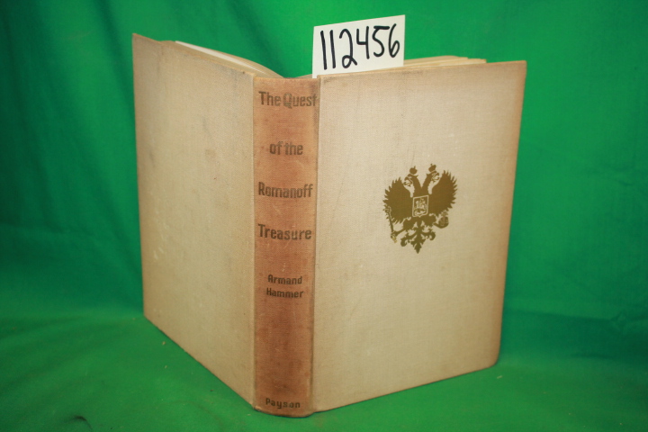 Hammer, Armand (signed & inscribed by aut...: The Quest of the Romanoff Treasure