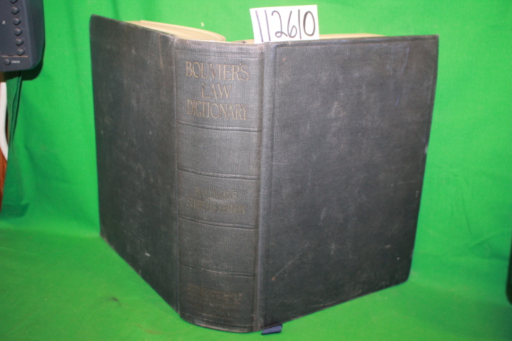 Baldwin, William Edward: Bouvier's Law Dictionary Baldwin's Students Edition