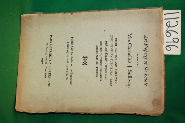 Mrs Mary Conelius J. Sullivan ; Park...: Art Property of Mrs Cornelius J. Sul...