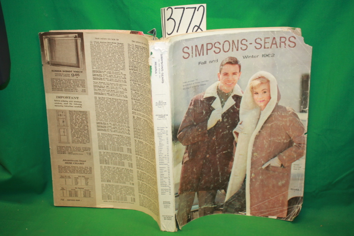 Sears, Simpsons: Simpson Sears Fall and Winter 1962